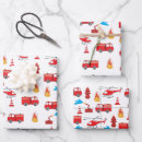 Search for fire engine wrapping paper Firefighting
