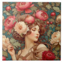 Search for nouveau woman tiles Floral