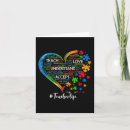 Search for autism educate cards Heart
