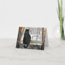 Search for cat in window christmas cards Snow