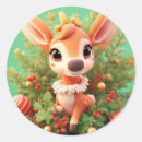 Search for cartoon deer stickers Festive