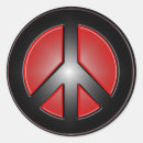 Search for red peace sign stickers Vintage
