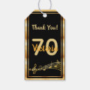 Search for black and gold gift tags Thank you