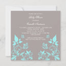 Search for aqua baby shower invitations Floral