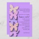 Search for butterfly border invitations Purple