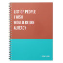 Search for retirement notebooks Humor