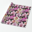 Search for orchids wrapping paper Purple