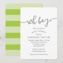 Search for lime green baby shower invitations Modern