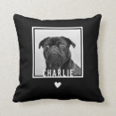 Search for pug cushions Black and white