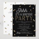 Search for faux gold glitter invitations Typography