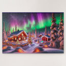 Search for lapland puzzles Aurora borealis