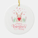Search for pink heart christmas tree decorations Rabbit