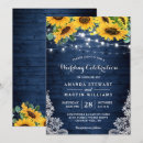 Search for blue and sunflower wedding invitations Lace