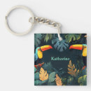 Search for colorful bird key rings Toucan