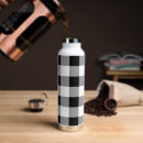 Search for black and white checkered water bottles Rustic