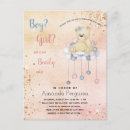 Search for teddy bear gender reveal invitations Baby shower