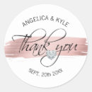 Search for gold floral thank you wedding stickers Rose