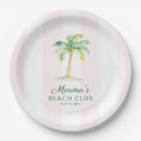Search for beach paper plates Palm tree