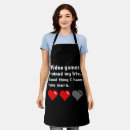 Search for playing game aprons Heart