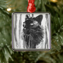 Search for wild animals christmas tree decorations Watercolor