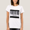 Search for black and white piano keys tshirts Music