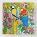Search for blue parrot clocks Scarlet macaw