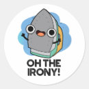 Search for irony stickers Ironic