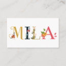Search for embroidered business cards Floral