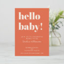 Search for burnt orange baby shower invitations Unique