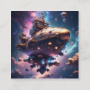 Search for space ship business cards Stars