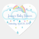Search for rainbow unicorn party stickers Heart