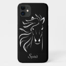 Search for horse silhouette iphone cases Black
