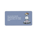 Search for greyhounds return address labels Whippet