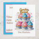 Search for cupcake gender reveal invitations Cute