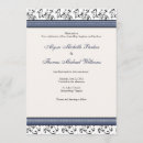 Search for blue swirl pattern invitations Modern