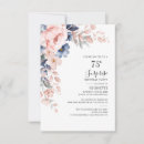 Search for floral 75th birthday invitations Botanical