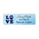 Search for animal love return address labels Paw