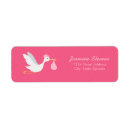 Search for stork return address labels Girl