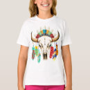 Search for native american buffalo tshirts Skull