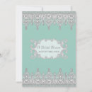 Search for aqua blue bridal shower invitations Rustic