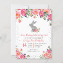 Search for some bunny is turning 1 invitations Baby girl