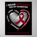 Search for cancer awareness posters Burgundy