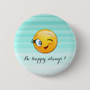 Search for happy face emoji badges Yellow