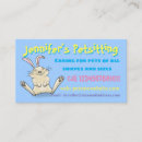 Search for rabbit business cards Pet sitting