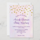 Search for gold confetti wedding invitations Simple