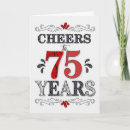 Search for 75th birthday cards Red