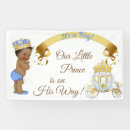Search for prince baby shower banners Gold