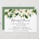 Search for watercolor floral rehearsal dinner invitations Greenery