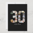 Search for 30th anniversary party invitations Black and white