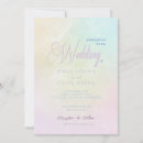 Search for pastel rainbow wedding invitations Abstract